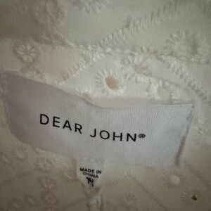 Dear John White Lace Top